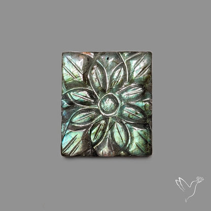 Labradorite Mughal Carving