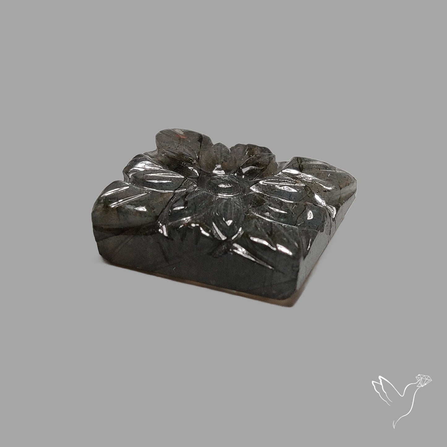 Labradorite Mughal Carving