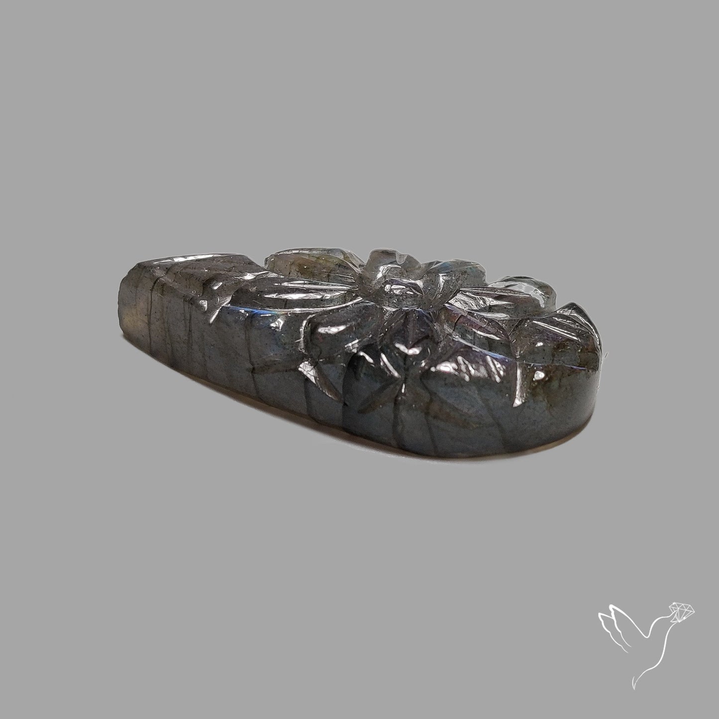 Labradorite Mughal Carving