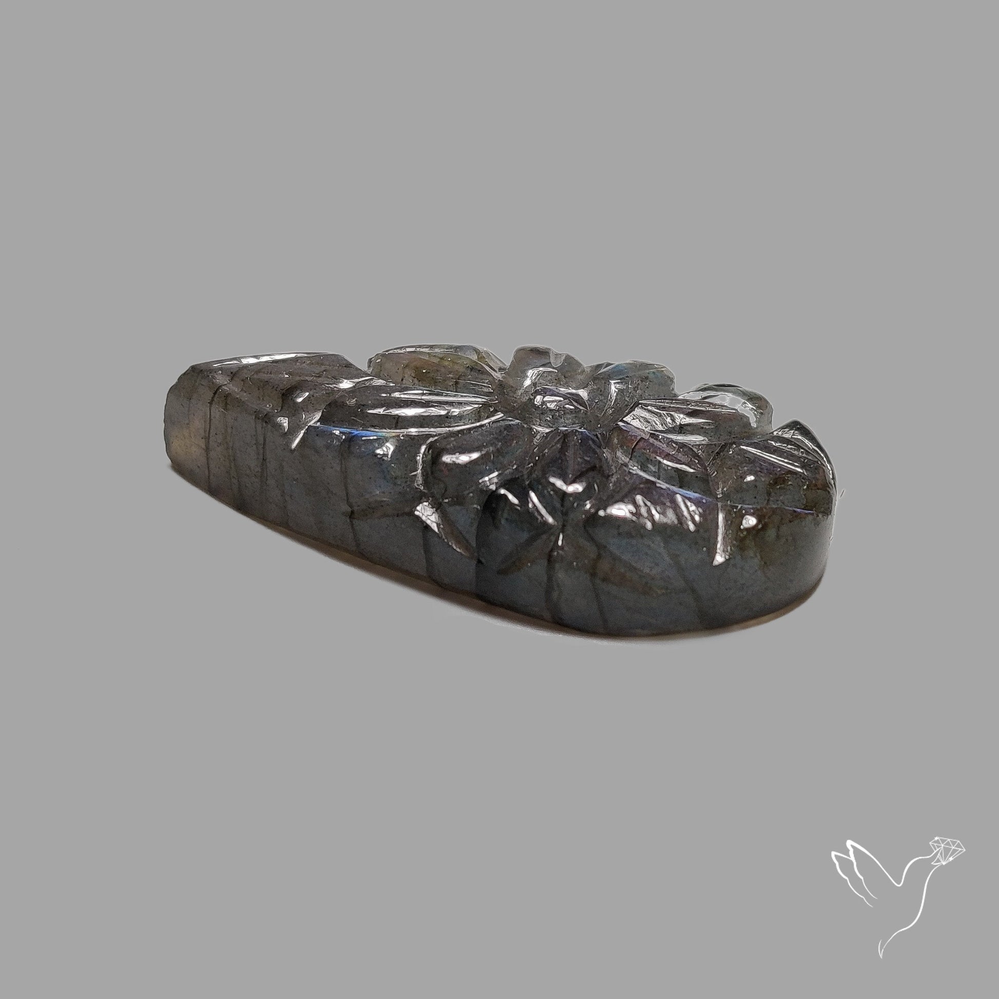 Labradorite Mughal Carving