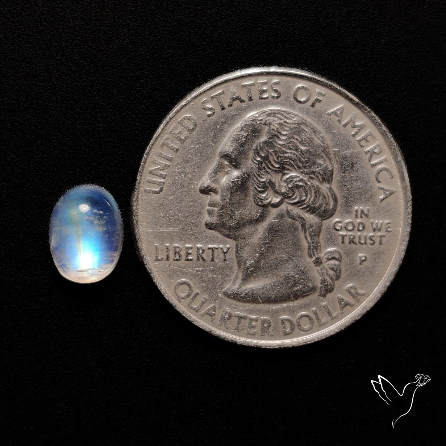 Rainbow Moonstone Cabochon