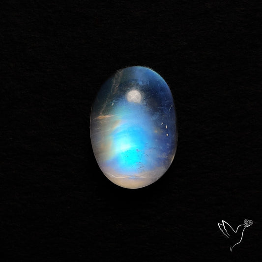 Rainbow Moonstone Cabochon