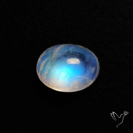 Rainbow Moonstone Cabochon