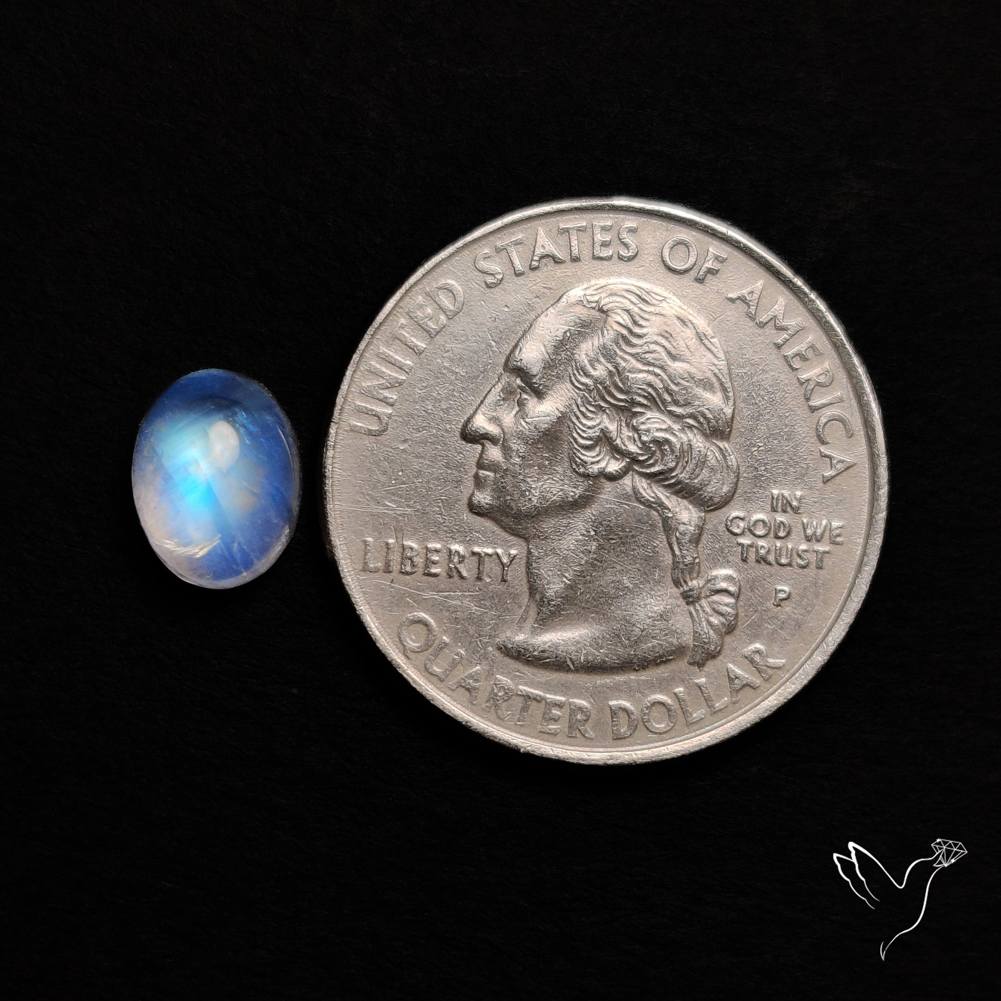 Rainbow Moonstone Cabochon