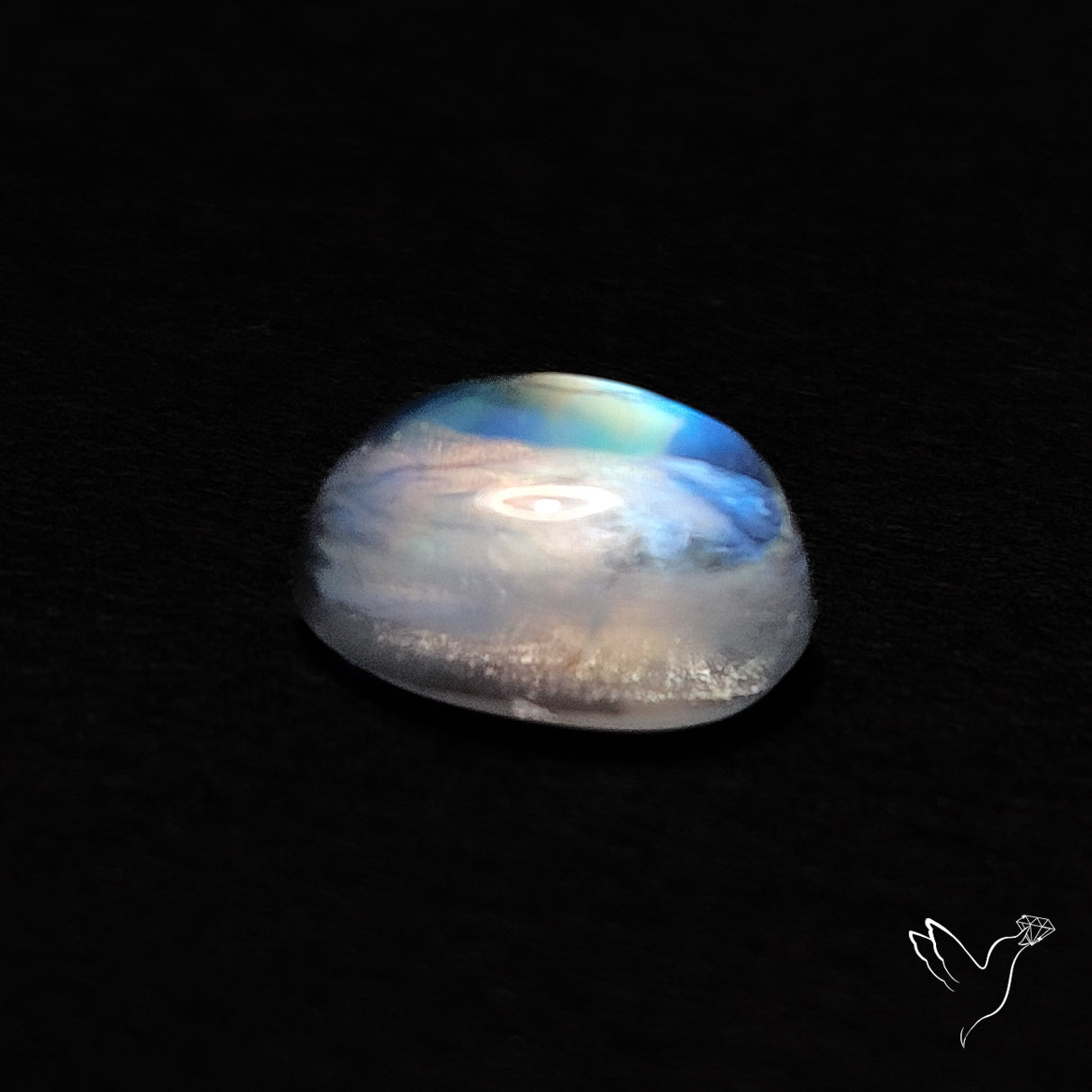 Rainbow Moonstone Cabochon