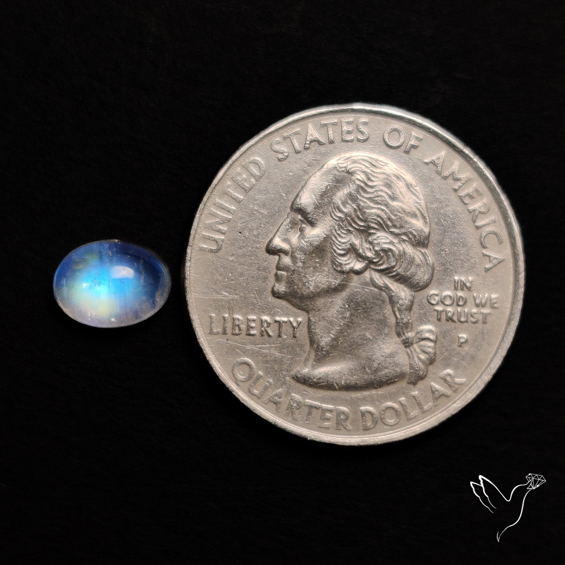 Rainbow Moonstone Cabochon