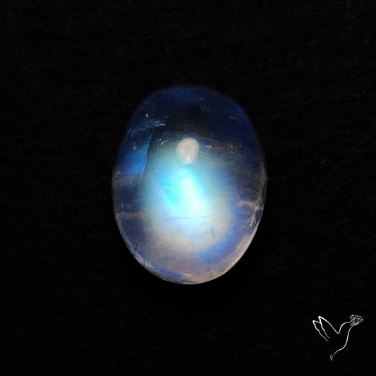 Rainbow Moonstone Cabochon
