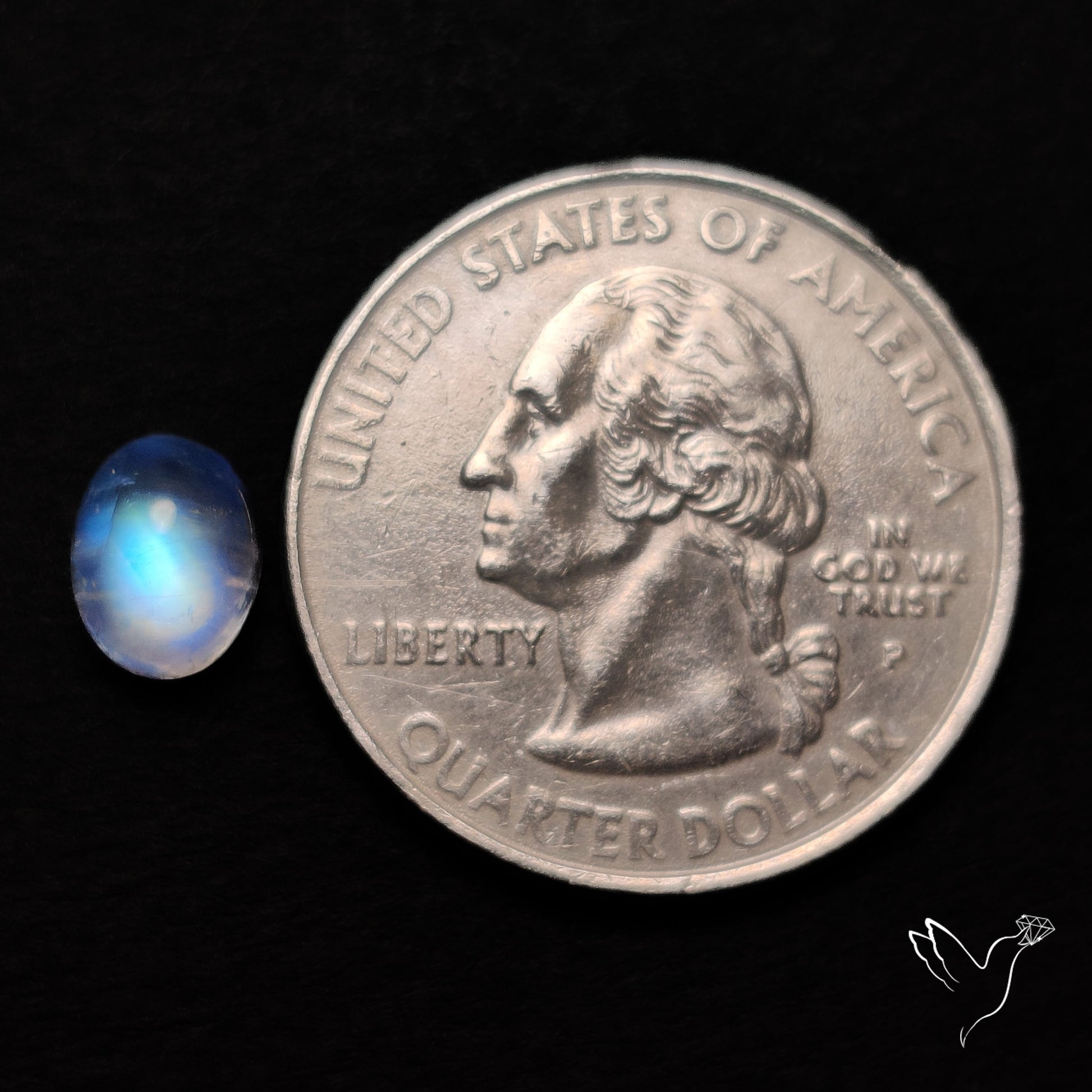 Rainbow Moonstone Cabochon