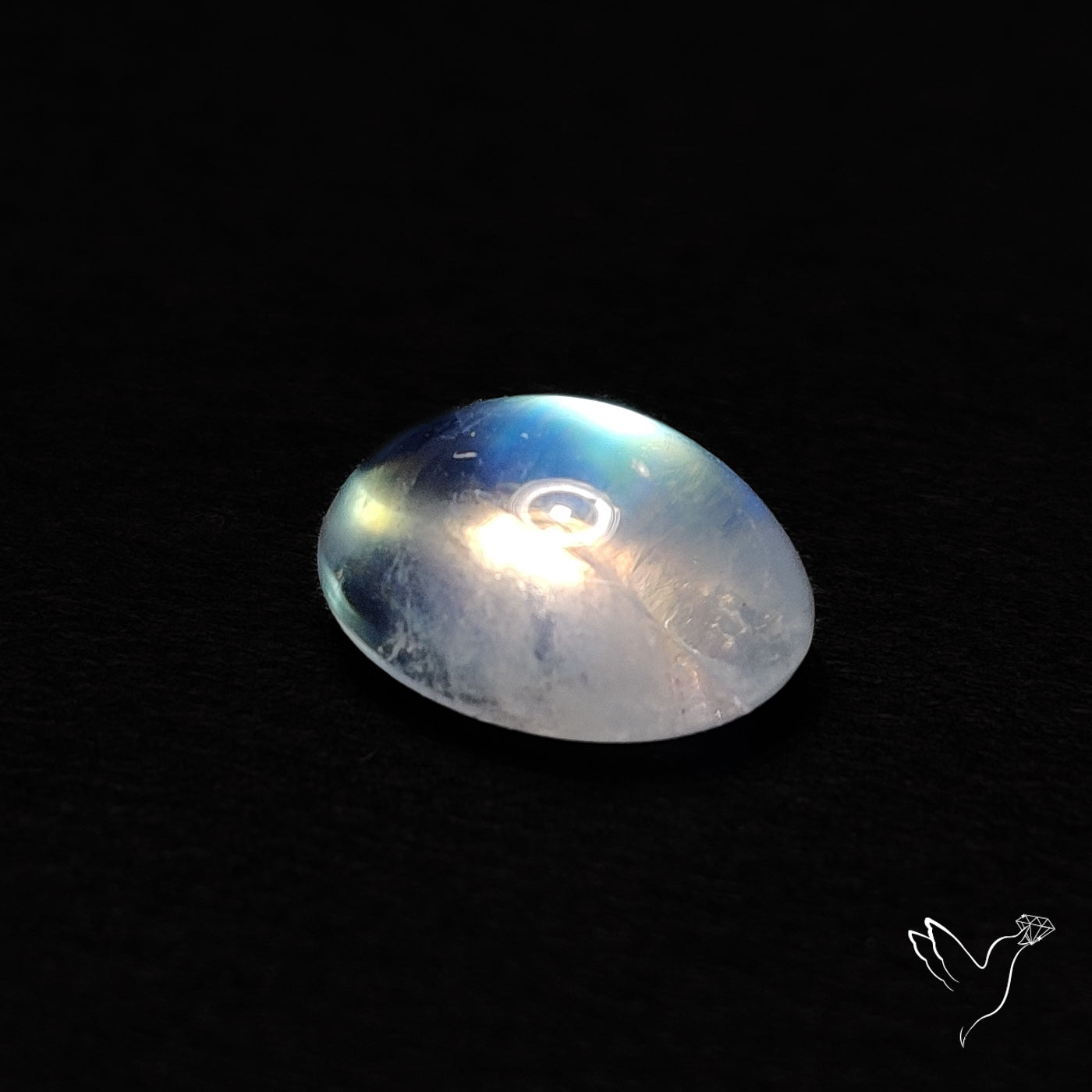 Rainbow Moonstone Cabochon