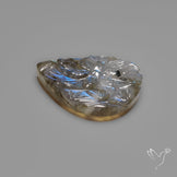 Labradorite Mughal Carving Handcarved