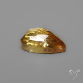 Citrine Rose Cut Heart Carving