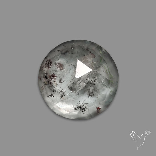 Rose Cut Moss Aquamarine