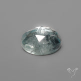 Rose Cut Moss Aquamarine