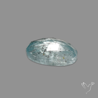 Rose Cut Moss Aquamarine
