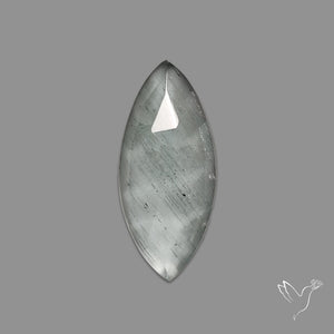 Rose Cut Moss Aquamarine