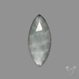 Rose Cut Moss Aquamarine