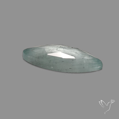 Rose Cut Moss Aquamarine