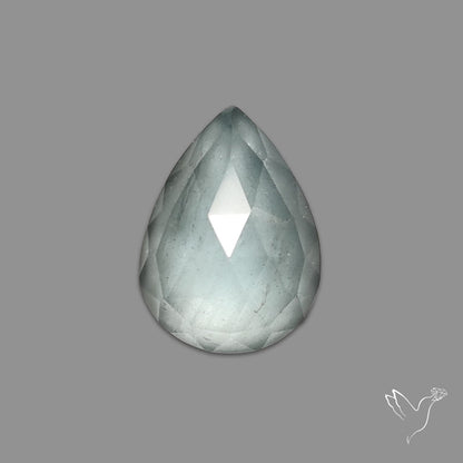 Rose Cut Moss Aquamarine