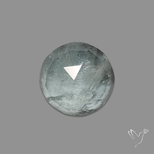 Rose Cut Moss Aquamarine