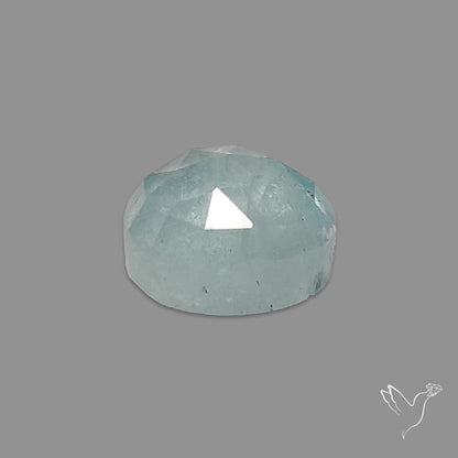 Rose Cut Moss Aquamarine
