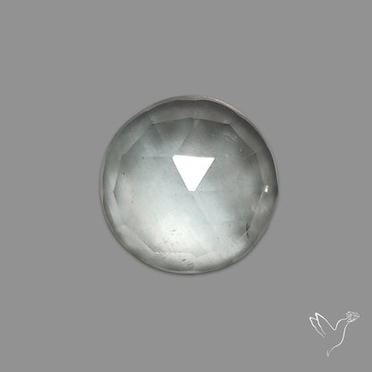 Rose Cut Moss Aquamarine
