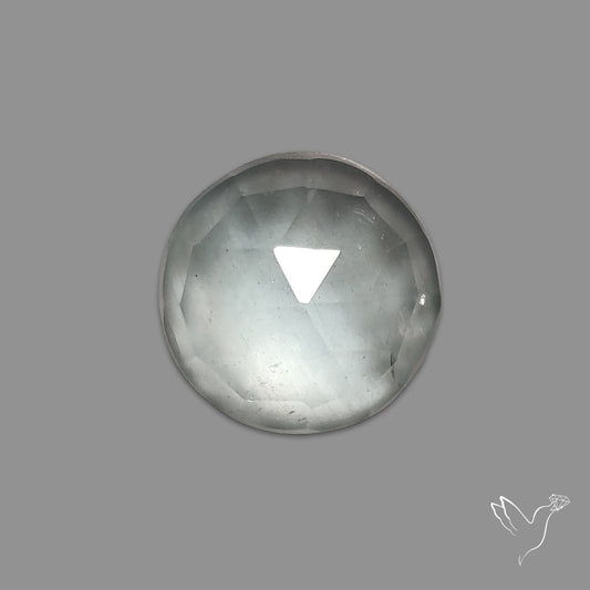 Rose Cut Moss Aquamarine