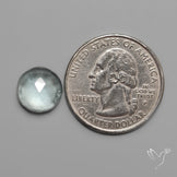 Rose Cut Moss Aquamarine