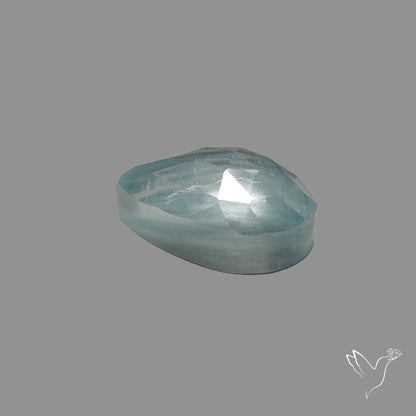 Rose Cut Moss Aquamarine