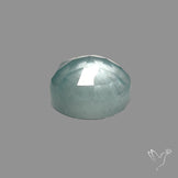 Rose Cut Moss Aquamarine