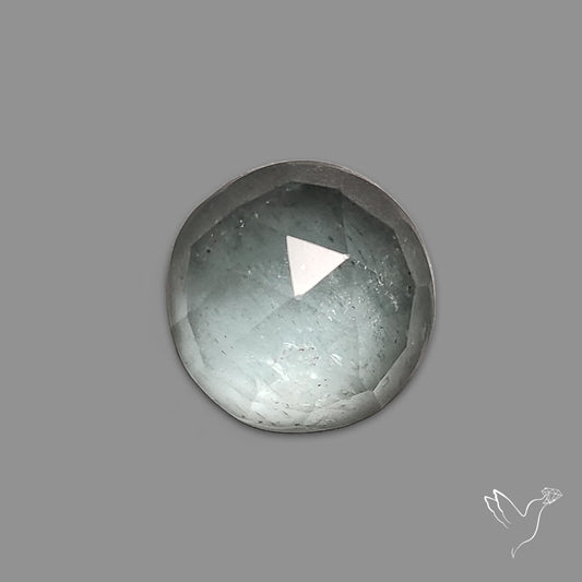 Rose Cut Moss Aquamarine