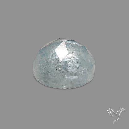 Rose Cut Moss Aquamarine