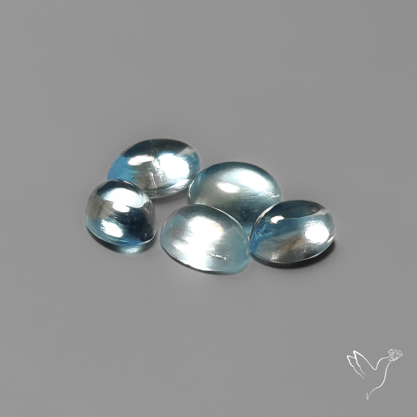 Aquamarine Cabochons Lot