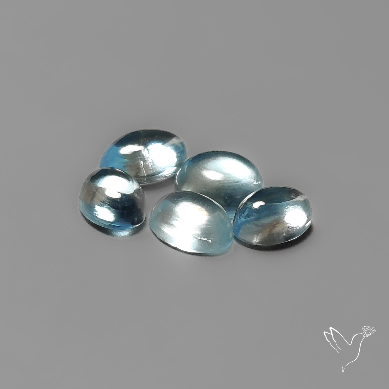 Aquamarine Cabochons Lot