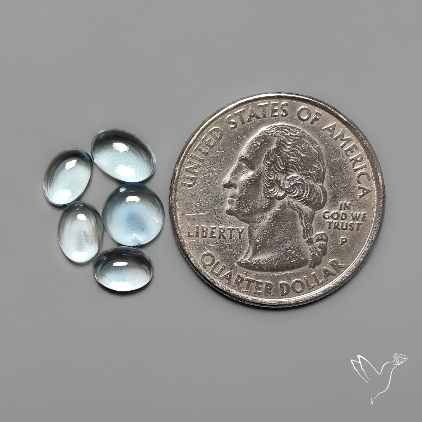 Aquamarine Cabochons Lot