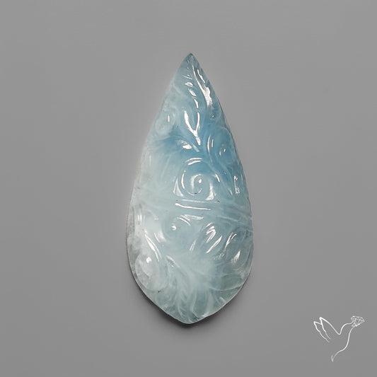 Aquamarine Mughal Carving