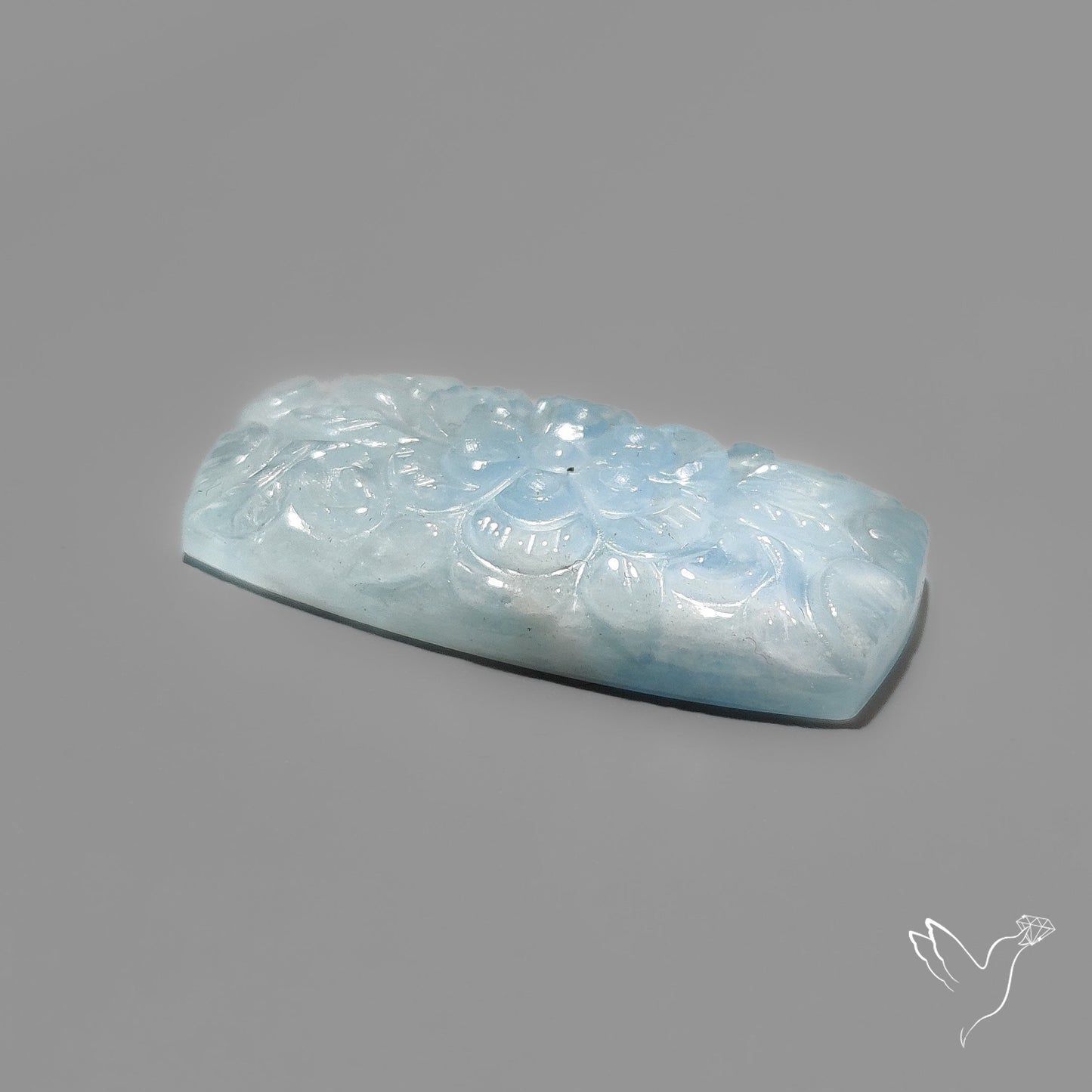 Aquamarine Mughal Carving