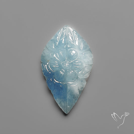 Aquamarine Mughal Carving