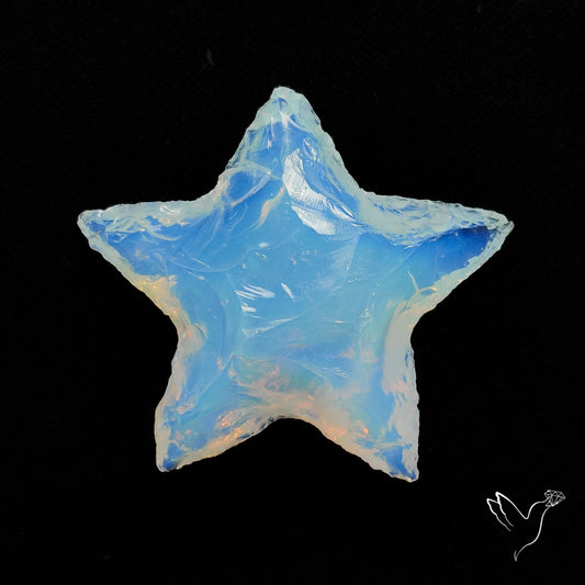 Opalite Star Carving