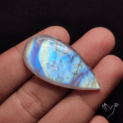 Rainbow Moonstone Cabochon