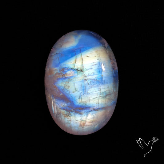 Rainbow Moonstone Cabochon