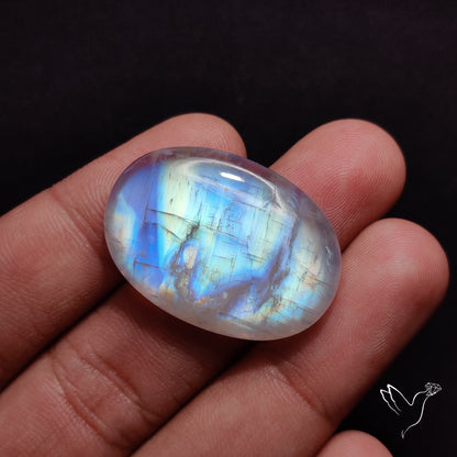 Rainbow Moonstone Cabochon