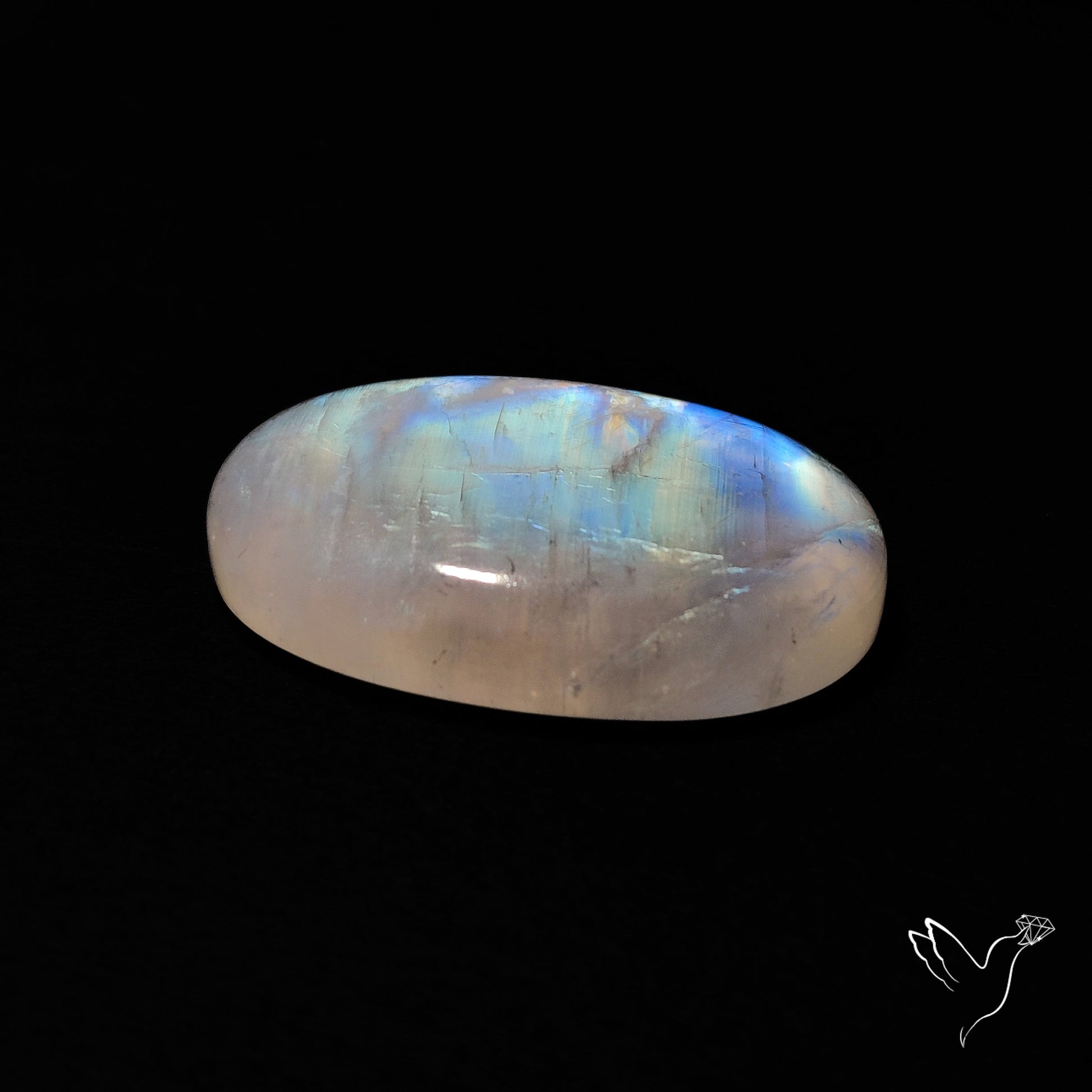 Rainbow Moonstone Cabochon