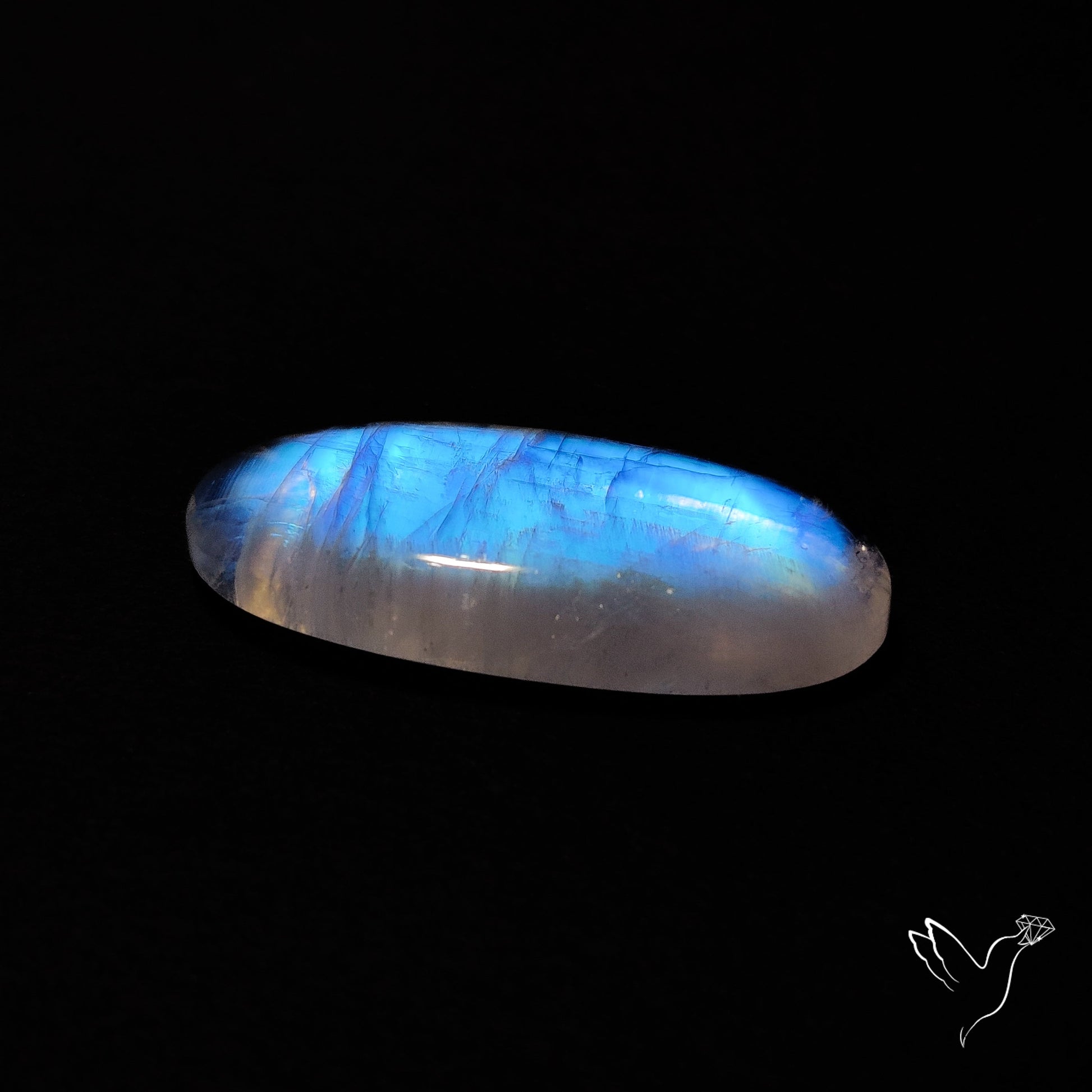 Rainbow Moonstone Cabochon
