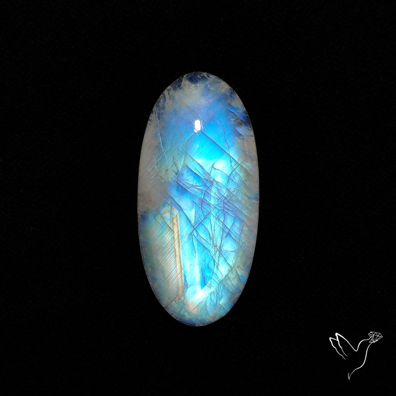 Rainbow Moonstone Cabochon
