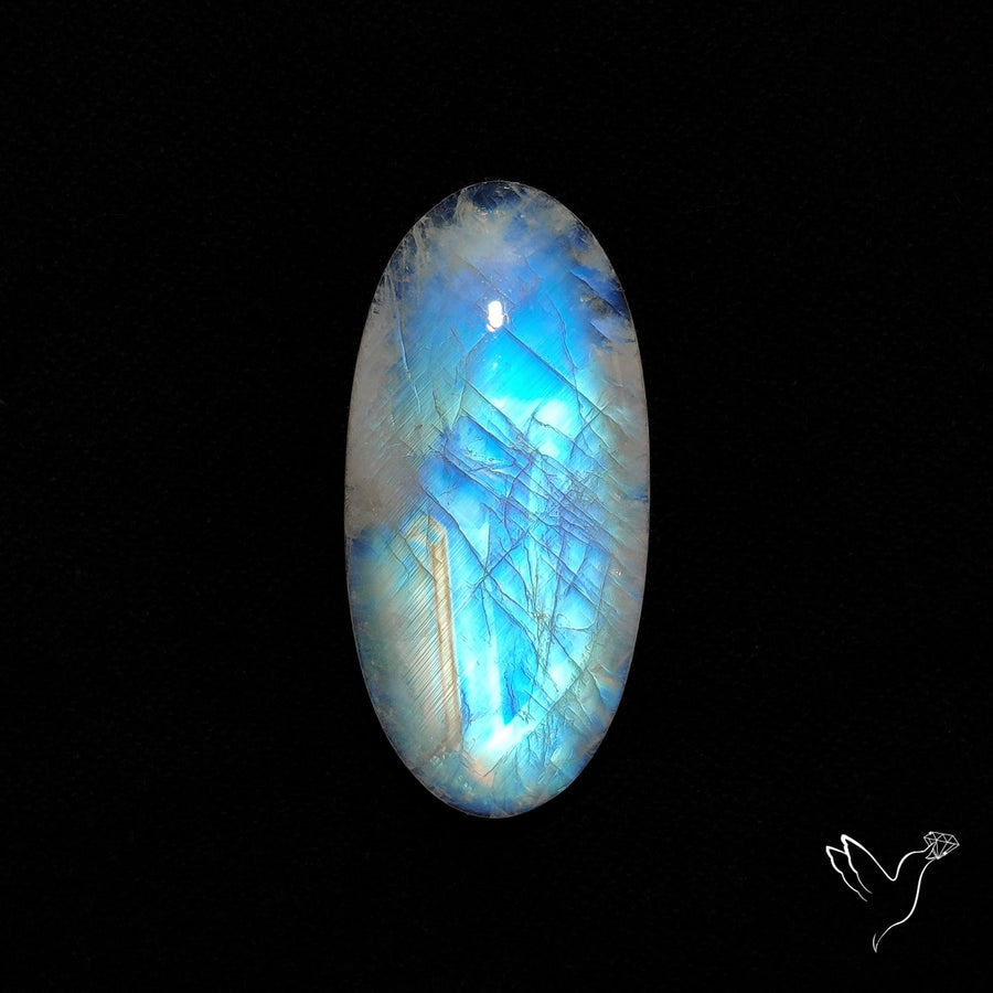 Rainbow Moonstone Cabochon