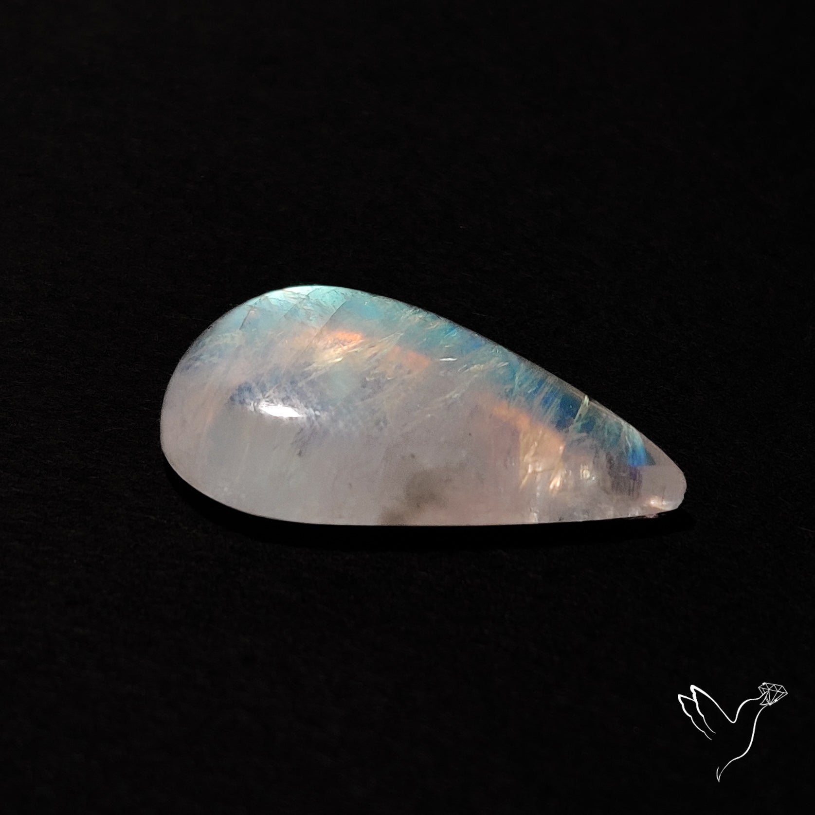 Rainbow Moonstone Cabochon
