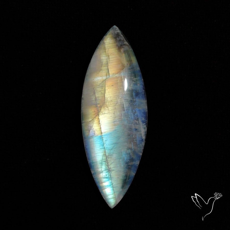 Rainbow Moonstone Cabochon