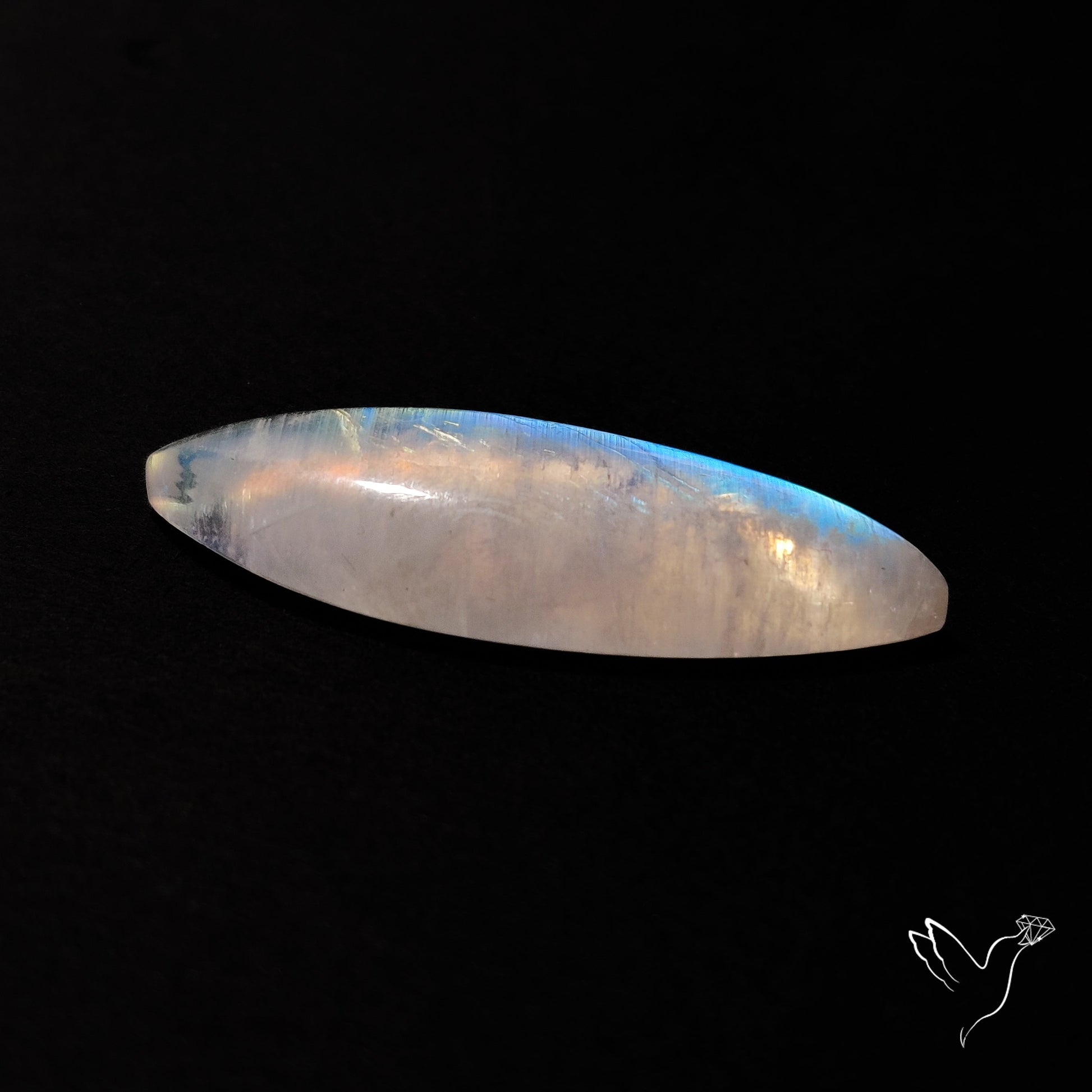 Rainbow Moonstone Cabochon