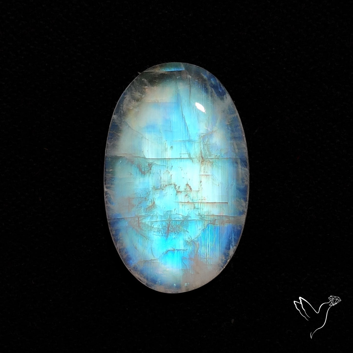 Rainbow Moonstone Cabochon