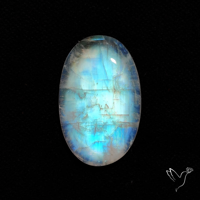 Rainbow Moonstone Cabochon